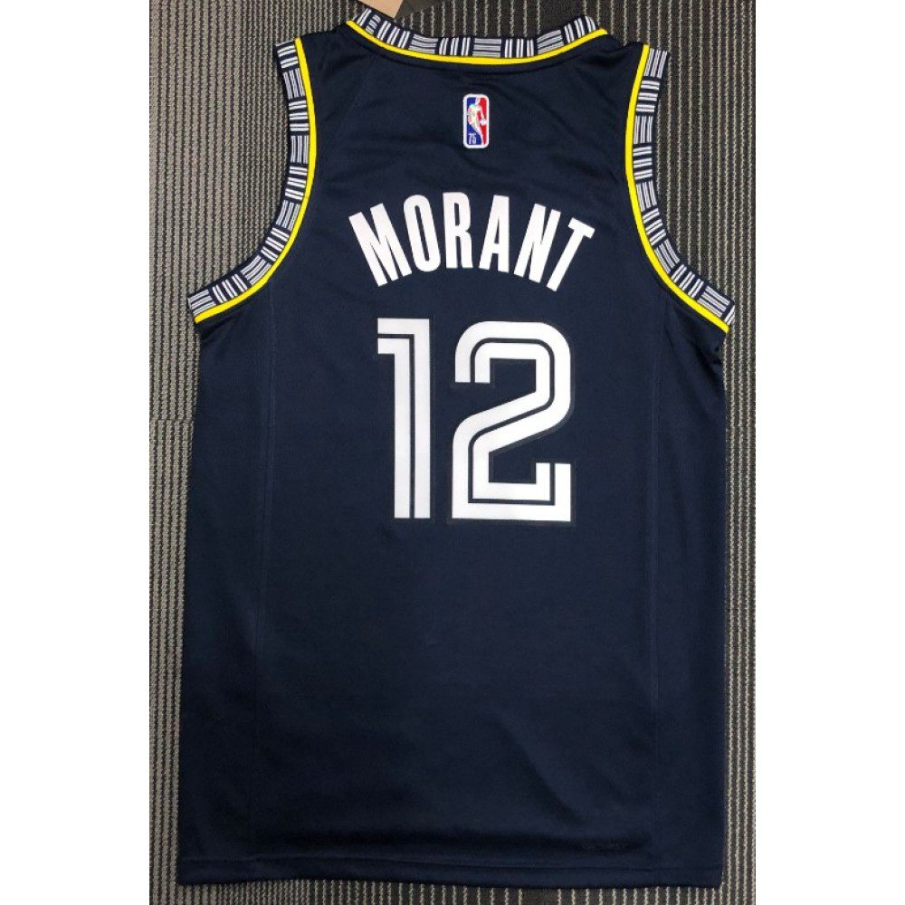 Memphis Grizzlies Ja Morant #12 Black 2021/22 Diamond Swingman Jersey - City Edition-Pro Kit Vault | Brand New 26/27 Sports Jerseys